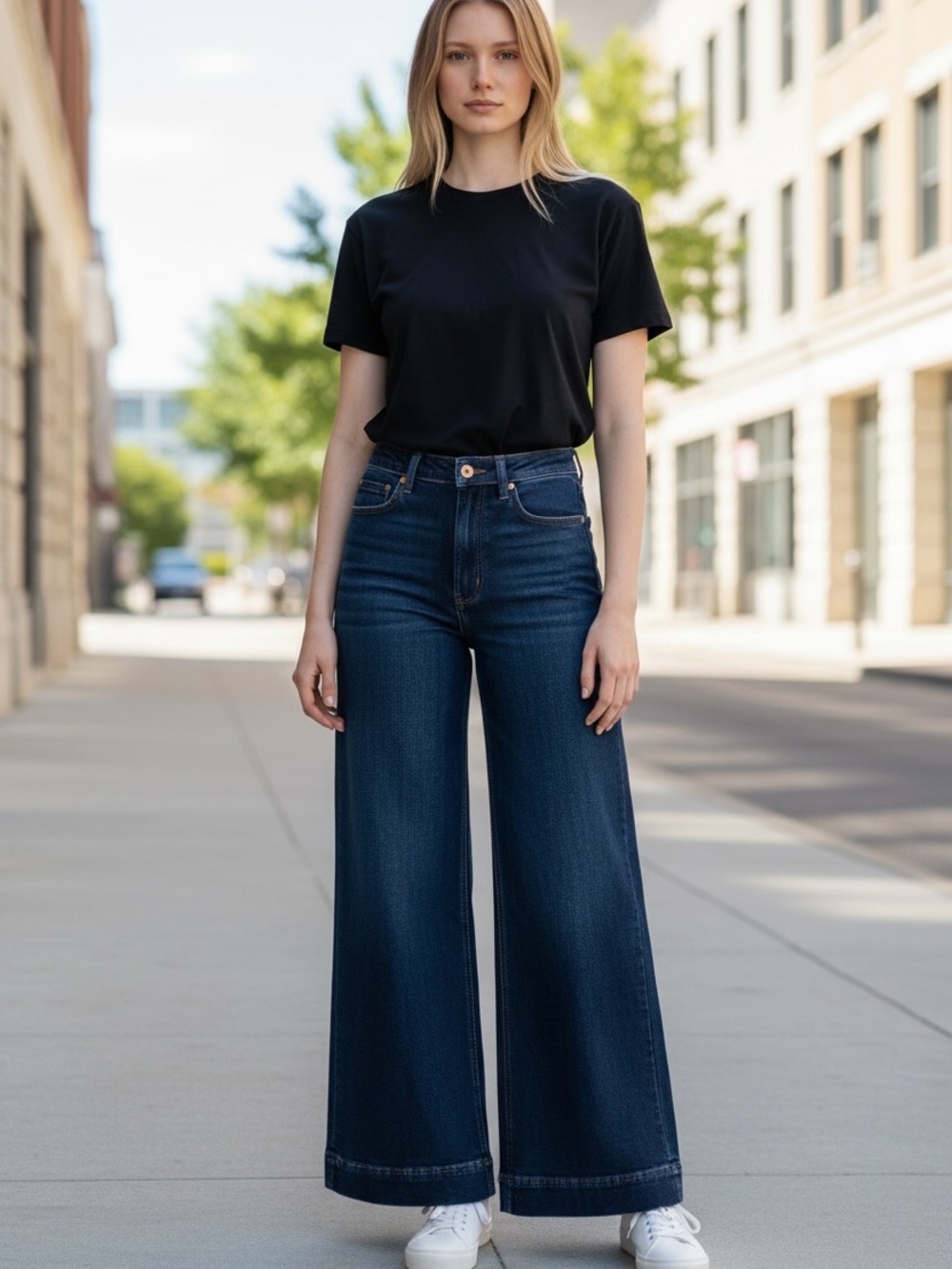 Maeve Anthropologie “The Jada” High-Rise Wide-Leg Jeans Size 28